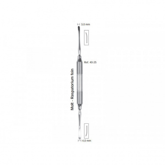 Распатор Molt, ручка DELUXE, диаметр 10 мм, 3,0-4,0 мм., HLW Dental Instruments (Германия)